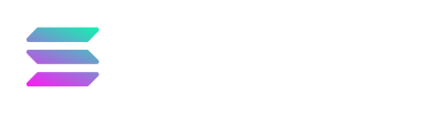 White solana logo text